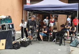 Set de filmagem da cinebiografia do ex-presidente Jair Bolsonaro